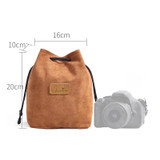 S.C.COTTON Liner Shockproof Digital Protection Portable SLR Lens Bag Micro Single Camera Bag Square Khaki M