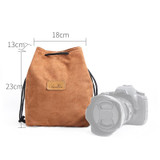 S.C.COTTON Liner Shockproof Digital Protection Portable SLR Lens Bag Micro Single Camera Bag Square Khaki L