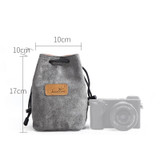 S.C.COTTON Liner Shockproof Digital Protection Portable SLR Lens Bag Micro Single Camera Bag Square Gray S