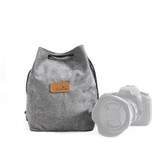 S.C.COTTON Liner Shockproof Digital Protection Portable SLR Lens Bag Micro Single Camera Bag Square Gray L