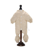 Dog Raincoat Out Four Foot Waterproof Dust Clothes Pet Raincoat, Size: S(Apricot)
