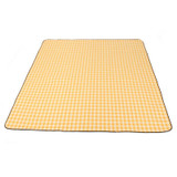 FP1409 6mm Thickened Moisture-Proof Beach Mat Outdoor Camping Tent Mat With Storage Bag 200x200cm( Yellow White)