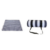 FP1409 6mm Thickened Moisture-Proof Beach Mat Outdoor Camping Tent Mat With Storage Bag 200x200cm(Blue Stripe)