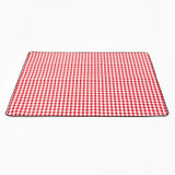 FP1409 6mm Thickened Moisture-Proof Beach Mat Outdoor Camping Tent Mat With Storage Bag 200x200cm(Red White Grid)