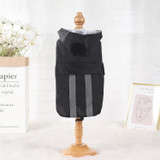 Dog Raincoat Reflective Strip Hooded Rain Poncho Four Seasons Universal Breathable, Size: S(Black)