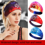 2 PCS Sports Fitness Antiperspirant Headband Sweat-Absorbent Headband Sweatband(Letters)