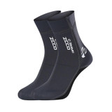 ZCCO 3mm Warm Non-Slip Diving Socks Anti-Wear Ankle Fins, Size:33-34(Grey)