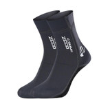 ZCCO 3mm Warm Non-Slip Diving Socks Anti-Wear Ankle Fins, Size:43-44(Grey)