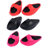 Sculpting Hip-Lifting Stovepipe Thick-Soled Lacing Slippers Rocking Shoes, Size: S(Black)