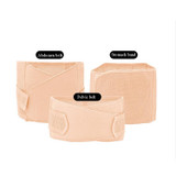 Three-Piece Abdomen Belt Set Elastic Postpartum Abdomen Belt Maternity Corset Belt Waist Belt For Caesarean Section, Size: XL(Dot Style Skin Tone)