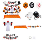 Halloween Balloon Set Blood Color Banner Three-Dimensional Ghost Party Decoration(Honeycomb Ball 2)