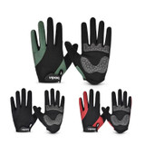 Boodun Riding Gloves Splicing Long Finger Bike Gloves Outdoor Sports Gloves, Size: XXL(Black)