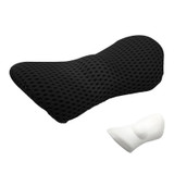 Car Supplies Lumbar Support Memory Foam Car Backrest Lumbar Cushion Seat Cushion Lumbar Pillow, Colour: 4D Grid Black