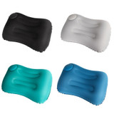 Travel Inflatable Press U-Shaped Neck Guard Pillow, Colour: Milk Silk U018-03Peacock Green