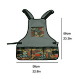 Courtyard Color Matching Work Apron(Grey)