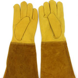 1 Pair JJ-GD305 Genuine Leather Stab-Resistant Cut-proof Garden Gloves, Size: L