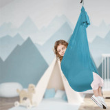 Kids Elastic Hammock Indoor Outdoor Swing, Size: 1.5x2.8m (Sky Blue)