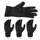 Copper Fiber Pressure Sports Fitness Anti-Slip Gloves, Size: L
