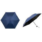 PARACHASE Mini Six Fold Bag Black Glue Sunside Sunscreen Anti-UV Sun Umbrella(Navy)