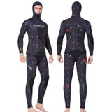 DIVE&SAIL 7mm Split Thick And Keep Warm Long Sleeves Hooded Diving Suit, Size: XL(Orange)
