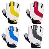 GIYO S-14 Bicycle Half Finger Gloves GEL Shock Absorbing Palm Pad Gloves, Size: L(Blue)