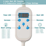 Smart Machine Washable Physiotherapy Heating Pad, Plug Specifications: EU Plug(Grey)