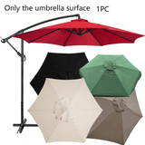 Polyester Parasol Replacement Cloth Round Garden Umbrella Cover, Size: 2m  6 Ribs(Creamy-white)