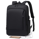 Large-capacity Waterproof Wear-resistant Laptop Backpack with USB Charging Hole(Black)