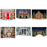 2.1 X 1.5m Holiday Party Photography Backdrop Christmas Decoration Hanging Cloth, Style: SD-781