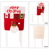3D Cartoon Doll Chair Cover Christmas Furniture Decoration Supplies(Elder)