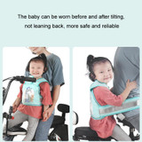 Anti-Fall Breathable Child Safety Strap For Electric Motorcycle, Color: Four Seasons Pink Elephant