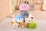 New Soft Animal Cartoon Pillow Cushion Cute Fat Dog Cat Totoro Penguin Pig Frog Plush Toy 90cm(pig)