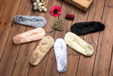 5 Pairs Summer women Silicon Lace Boat Socks Invisible Cotton Sole Non-slip Sock(light skin)