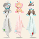 Baby Comforting Baby Multi-function Sleeping Plush Storage Blanket Cartoon Animal Towel(Elephant)