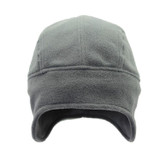 Unisex Autumn and Winter Outdoor Solid Color Fleece Warm Bomber Hats, Size:One Size(Gray)