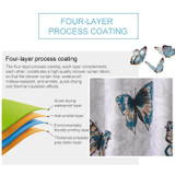 Butterfly Waterproof Polyester Shower Washable Bathroom Curtains, Size:80x180cm