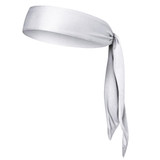 Unisex Sweat Wicking Stretchy Exercise Yoga Gym Bandana Headband Sweatband Head Tie Scarf Wrap, Size: 1.2*0.06m (White)