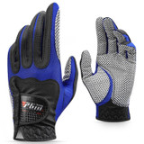 PGM Golf Microfiber Single Non-slip Left Hand Gloves for Men (Color:Black Blue Size:XL)