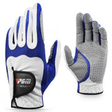 PGM Golf Microfiber Single Non-slip Left Hand Gloves for Men (Color:White Blue Size:S)