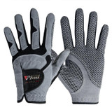 PGM Golf Left Hand Microfiber Cloth Anti-Slip Single Gloves for Men (Color:Grey Size:24)
