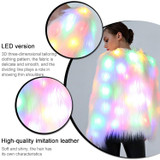 Cosplay Costumes Christmas And Halloween Night Costumes LED Colored Lights Show Clothes (Color:White With Light Size:L)