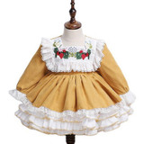 Sweet And Cute Two-piece Princess Dress (Color:Yellow Size:110)