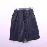 Summer Fashion Colorful Reflective Shorts Loose for Men (Color:Black Size:XXXL)
