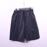 Summer Fashion Colorful Reflective Shorts Loose for Men (Color:Black Size:L)