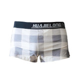 Men Plus Size Mid-waist Breathable Four-corner Flat Underwear (Color:Black Size:XXXL)