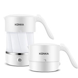 KONKA KEK-06G508(L2) Folding Electric Kettle Travel Portable Water Heater Boiler, Plug Type:EU Plug(White)