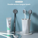 RAOYI Silicone Brush Tongue Cleaner / pc Random Color