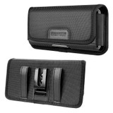 HAWEEL 6.1-6.8 inch Nylon Cloth Phone Belt Clip Horizontal Carrying Pouch with Card Slot (Black)