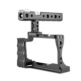 PULUZ Video Camera Cage Stabilizer with Handle for Canon EOS M50(Black)