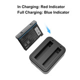 For Insta360 X3 PULUZ USB Dual Batteries Charger with  Indicator Light